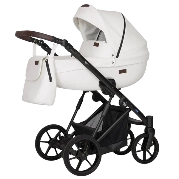 Универсальная коляска 3 в 1 Verdi Aston 9023-VA-08 white, белый - Pampik