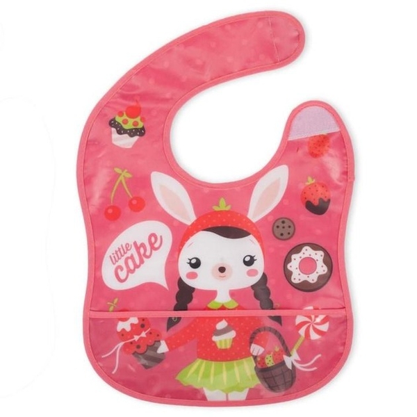 Слюнявчик водонепроницаемый Eurekakids для девочки, 6-24 мес, 2 шт., розовый (800002/32809) - Pampik - 3