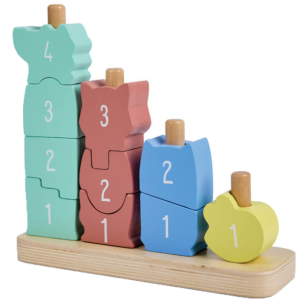 Ігровий набір дерев'яний Eurekakids Піраміда (69180527/37606) - Pampik - 2