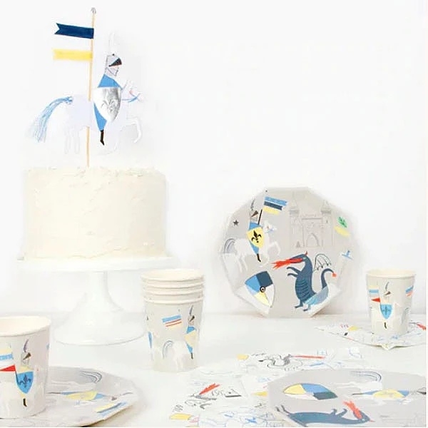 Стакани паперові Meri Meri, 260 мл, 8 шт., сірий (29695/29695) - Pampik - 4