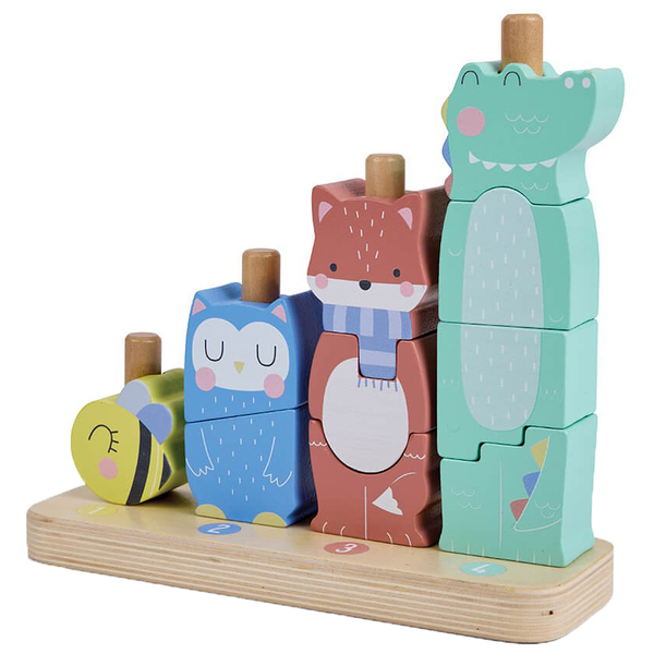 Ігровий набір дерев'яний Eurekakids Піраміда (69180527/37606) - Pampik