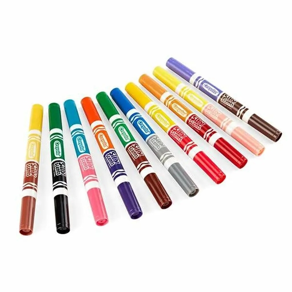 Набір двосторонніх фломастерів Crayola Silly Scents Washable з ароматом,10 шт. (58-8344) - Pampik - 2