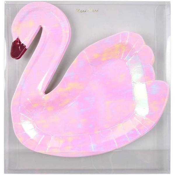 Тарелки бумажные Meri Meri, 8 шт., розовий (168526/29699) - Pampik - 2