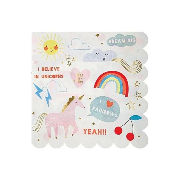 Серветки паперові Meri Meri, 16 шт. (143731/35932) - Pampik