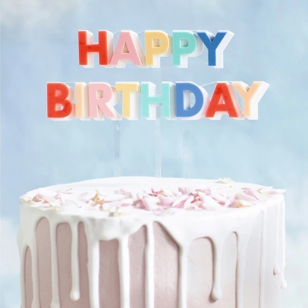 Топпери Meri Meri Happy Birthday, 2 шт. (215956/35966) - Pampik - 3