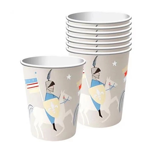 Стакани паперові Meri Meri, 260 мл, 8 шт., сірий (29695/29695) - Pampik - 2