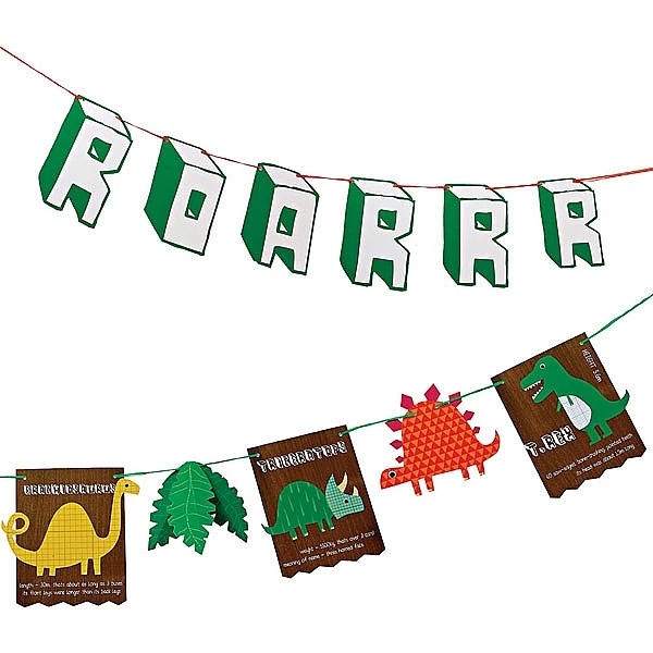 Гірлянда Meri Meri Динозаври, 4.3 м, різнобарвний (45-1202/12622) - Pampik - 2