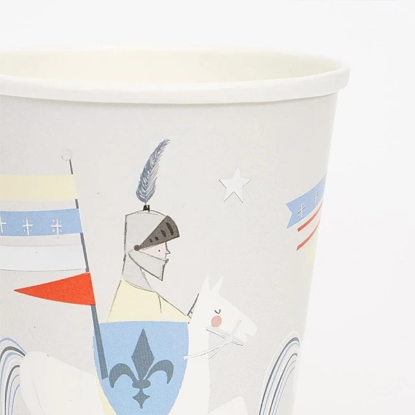 Стакани паперові Meri Meri, 260 мл, 8 шт., сірий (29695/29695) - Pampik - 3