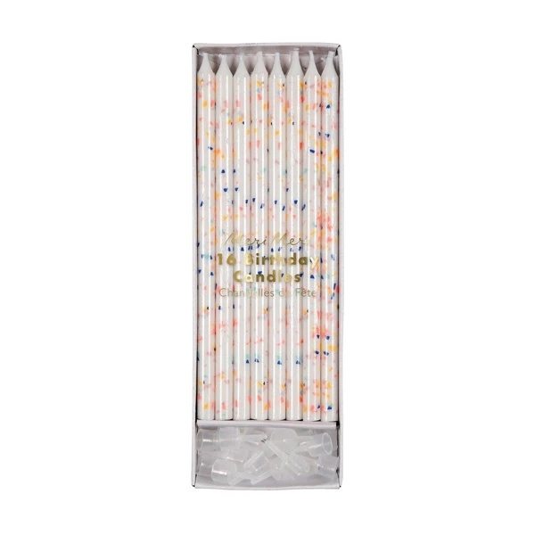 Набір свічок для торта Meri Meri, 16 шт., неонові (168202/35951) - Pampik