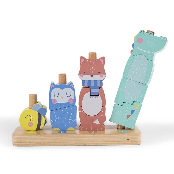 Ігровий набір дерев'яний Eurekakids Піраміда (69180527/37606) - Pampik - 3