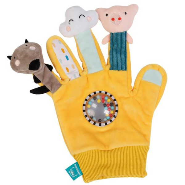 Іграшка м'яка на руку Eurekakids Рукавичка, жовтий (69180034/37594) - Pampik