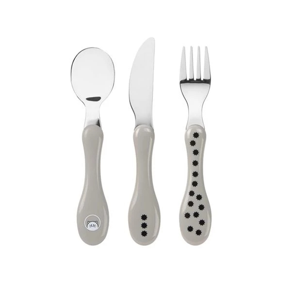 Набір дитячих столових приборів Lassig Кіт, 3 шт. (1210073108/35858) - Pampik