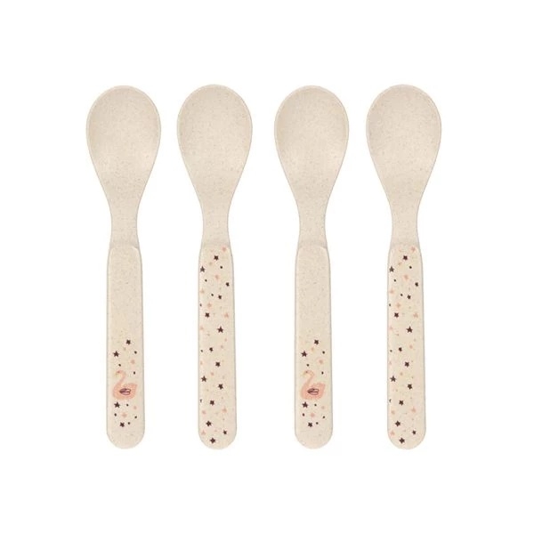 Набір дитячих ложок Lassig Лебідь, 4 шт. (1310067741/35856) - Pampik