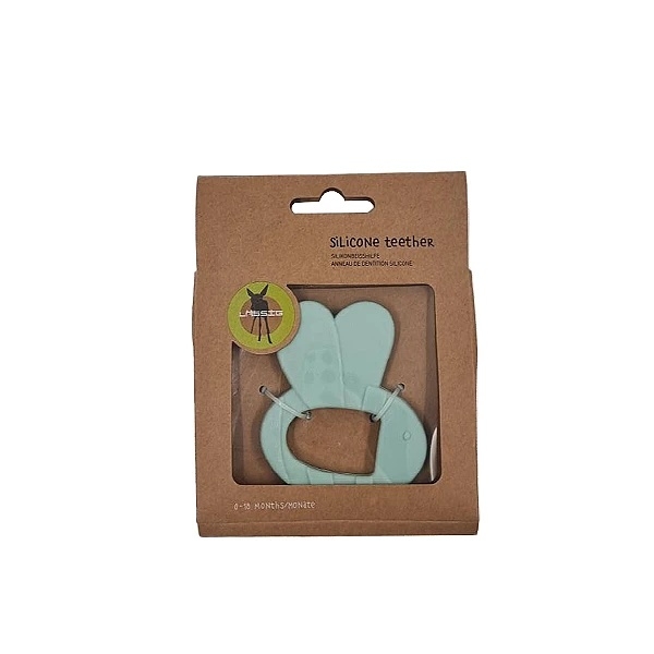 Прорезыватель силиконовый Lassig, 0-18 м., мятный (1313012834/30379) - Pampik - 4