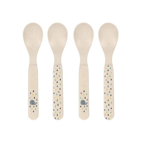 Набор детских ложек Lassig Кит, 4 шт. (1310067452/35857) - Pampik