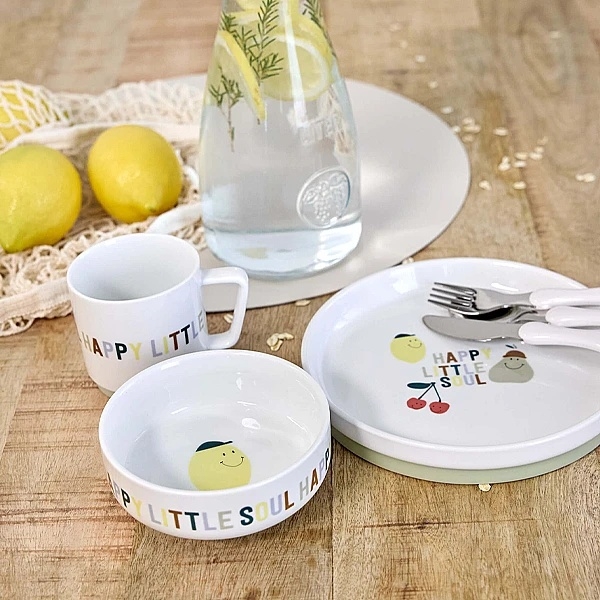 Набор детских столовых приборов Lassig, 3 шт., белый (12100739001/38323) - Pampik - 3