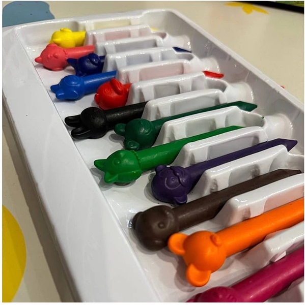 Набор восковых мелков Eurekakids, 12 шт. (41655334/32813) - Pampik - 4