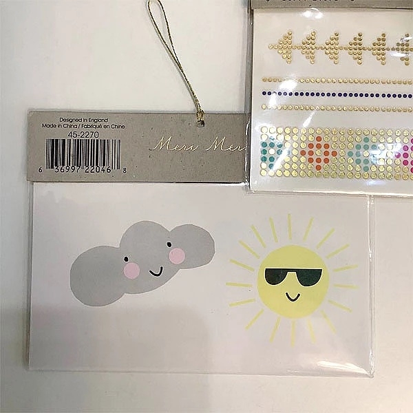 Набір тимчасових тату Meri Meri, 2 аркуші (18398) - Pampik - 5