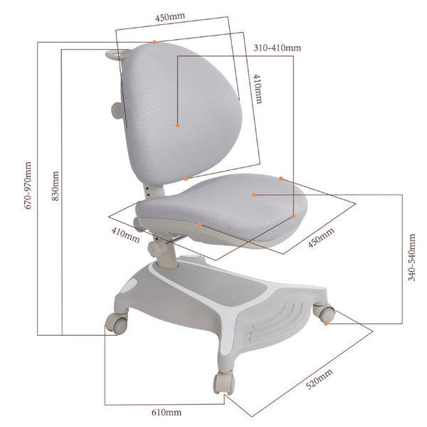 Дитяче крісло Cubby Adonis Grey - Pampik - 11