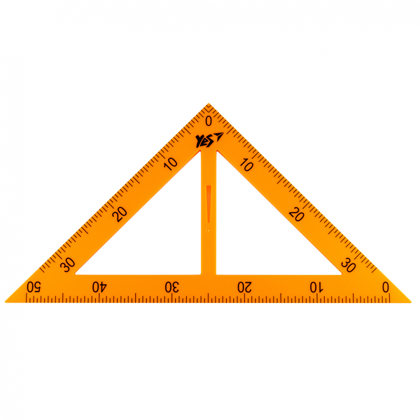 Набір вимірювальних приладів Yes для дошки, 5 предметів, у чохлі (370525) - Pampik - 3