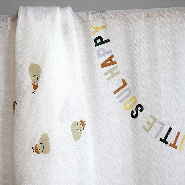 Пеленки муслиновые Lassig, 120х120 см, 2 шт., белый (13120027007/38318) - Pampik - 5