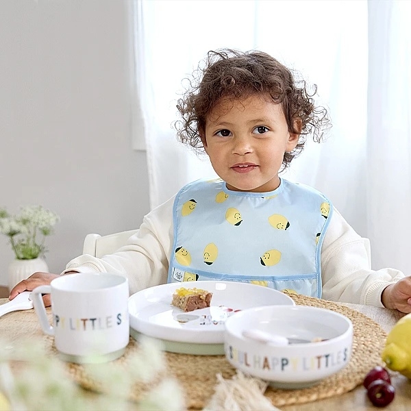 Набір дитячого посуду Lassig, порцеляна, з антиковзаючими елементами, 3 предмети, білий (12100379001/38322) - Pampik - 7