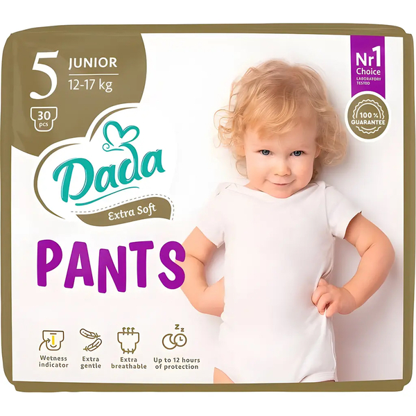 Подгузники-трусики Dada Extra Soft 5 (12-17 кг), 30 шт. - Pampik