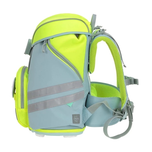 Рюкзак дитячий Lassig з пеналом, холдером, гаманцем та сумкою, неоновий жовтий (1205008843/34441) - Pampik - 2