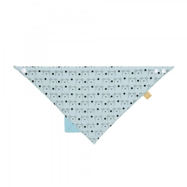 Слюнявчик-платок Lassig с прорезывателем, мятный (1311011524/24321) - Pampik - 2