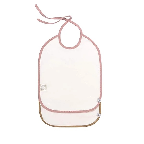 Слинявчики водонепроникні Lassig Шиншила, органічна бавовна, 2 шт., рожевий (1311015329/35801) - Pampik - 3