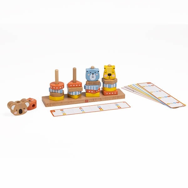 Ігровий набір Eurekakids Дерев'яна піраміда (691842198/37633) - Pampik - 2