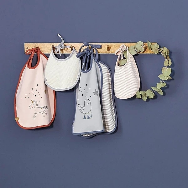 Слинявчики водонепроникні Lassig, бавовна, 2 шт., рожевий (1311016794/35788) - Pampik - 7