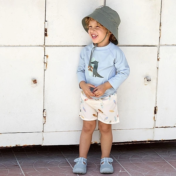 Дитячі шорти для плавання Lassig з підгузком, р.86, білий з ванільним (1431030669/38272) - Pampik - 6