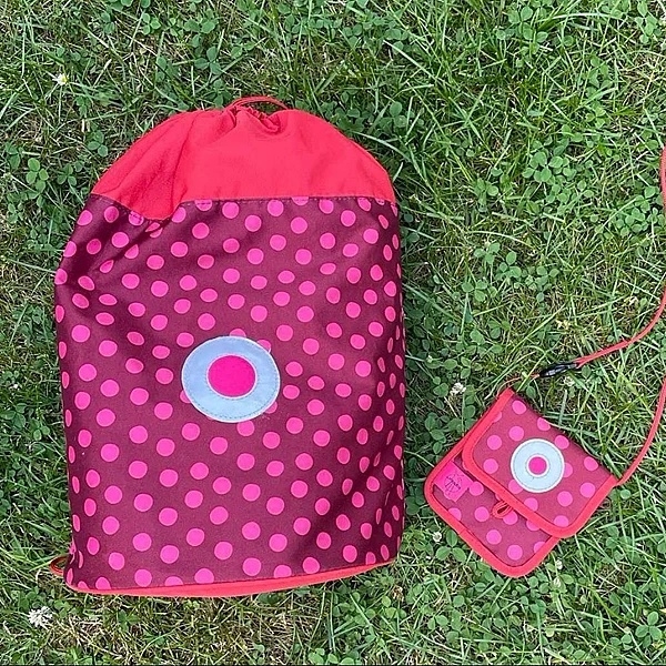 Рюкзак дитячий Lassig з пеналом, холдером, гаманцем та сумкою, червоний (LSCSET1119/17195) - Pampik - 7