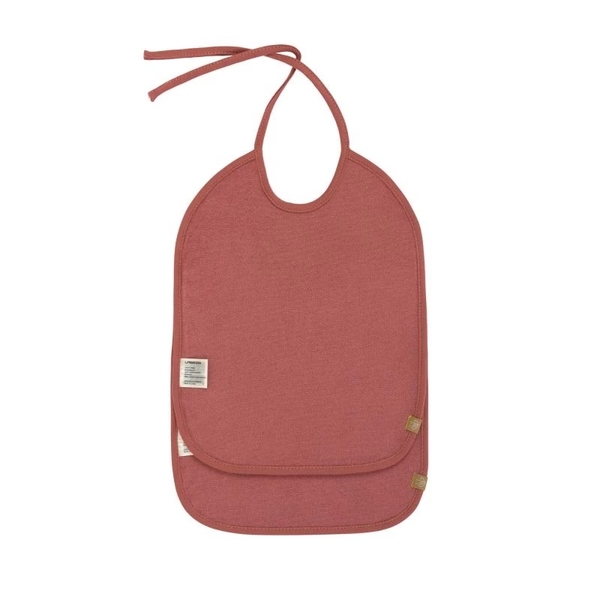 Слюнявчики водонепроницаемые Lassig, хлопок, 2 шт., розовый с терракотовым (1311015794/30394) - Pampik - 2