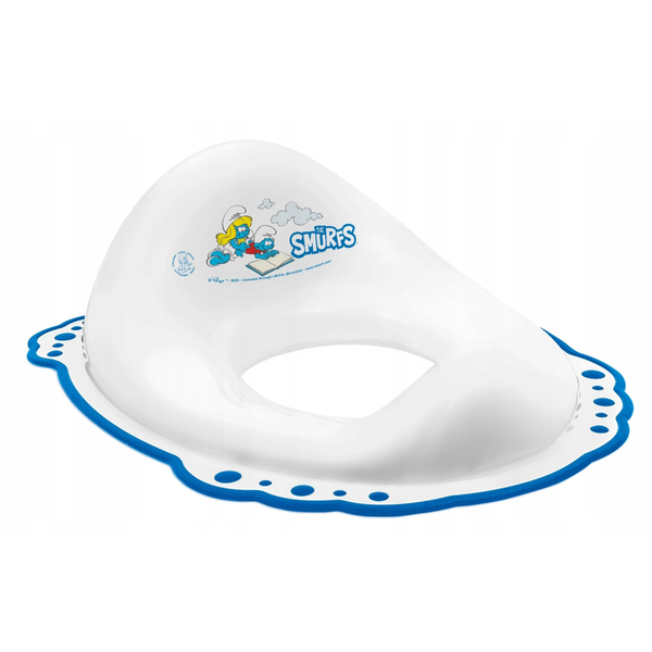 Накладка на унитаз Maltex Smurfs 2K, белый с голубым (1413_37) - Pampik