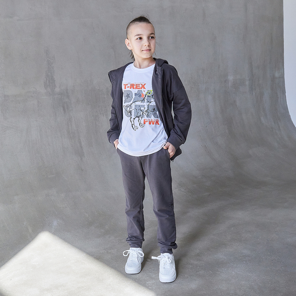 Спортивний костюм Garnamama Basic Jacket 152 Сірий (1012524.1370898) - Pampik - 4