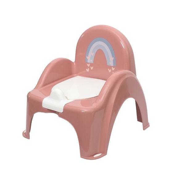 Горшок-стульчик Tega Baby Meteo Pink Pearl, с музыкой, пудровый (PO-078-123) - Pampik
