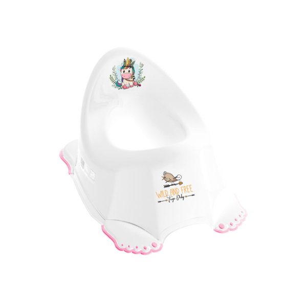 Горшок Tega Baby Дикий запад Unicorn, бело-розовый (DZ-001-103 Unicorn) - Pampik