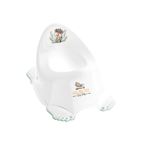 Горшок Tega Baby Дикий запад Fox, бело-зеленый (DZ-001-103 Fox) - Pampik