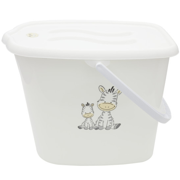 Відерце для підгузків Maltex Zebra, білий (6906_60) - Pampik