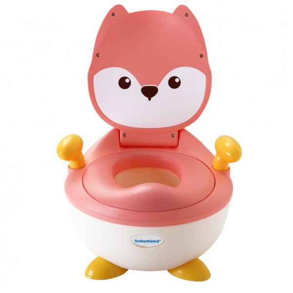 Горшок Babyhood Лиса, розовый (BH-113FP) - Pampik