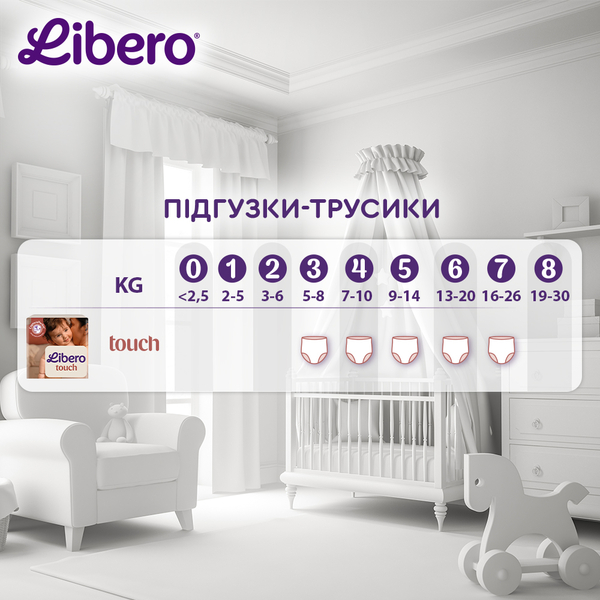 Підгузки-трусики Libero Touch Pants 6 (13-20 кг), 24 шт. - Pampik - 11