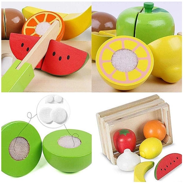 Ігровий набір дерев'яний Eurekakids Продукти (691833169/36772) - Pampik - 3