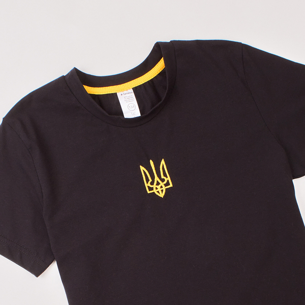 Футболка Garnamama Ukraine t-shirt teenagers вишивка 170-176 Чорний (1066705.1266102) - Pampik - 3