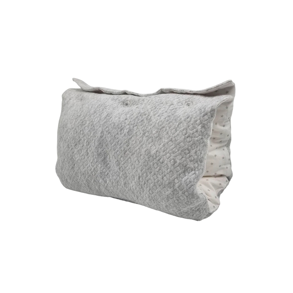 Двусторонняя подушка-рукав для мамы и малыша 2 в 1 New Life expert, 48х30 см, серый с белым (007/37120) - Pampik