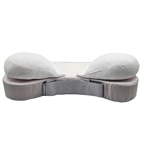Подушка для годування New Life expert з поясом, 74х46х16 см, біло-сірий (009/34231) - Pampik - 4