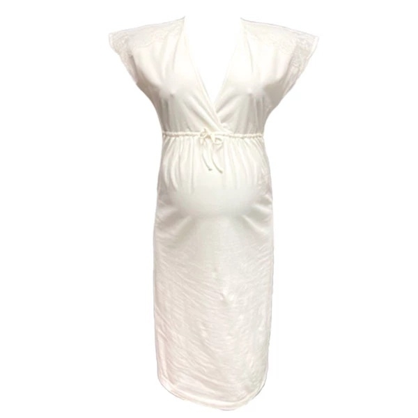 Нічна сорочка New Life з мереживом, р.S, молочний (044/16876) - Pampik