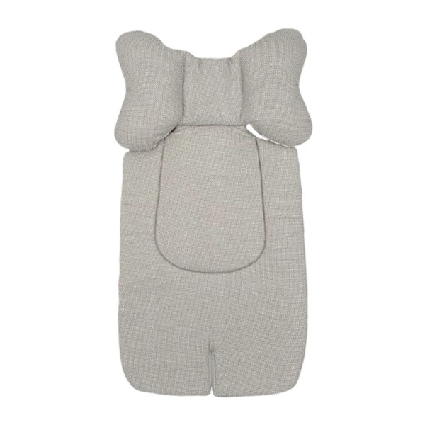 Набір New Life expert: універсальний матрацик, 62х33 см + двосторонній плед, 73х73 см, сірий з білим (821+830/27666) - Pampik - 2