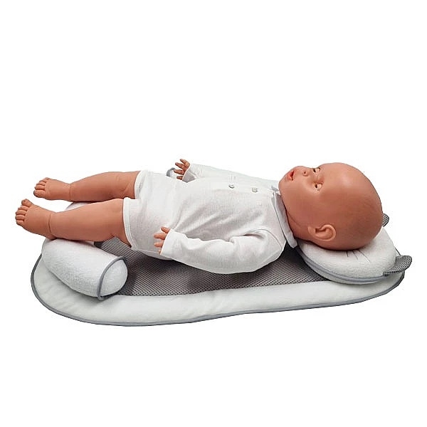 Позиціонер-кокон New Life expert Котик Air+Memory, 65х43х10 см, біло-сірий (0000/37079) - Pampik - 5